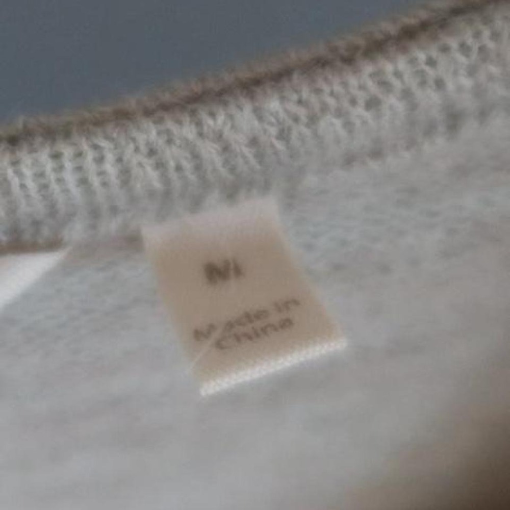 Cream Long Sleeve Fall Winter Zip Up Medium‎ Womens - Picture 6 of 6